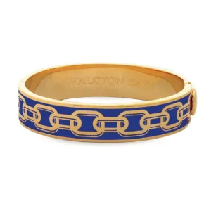 Halcyon Days "Chain Deep Cobalt & Gold" Bangle