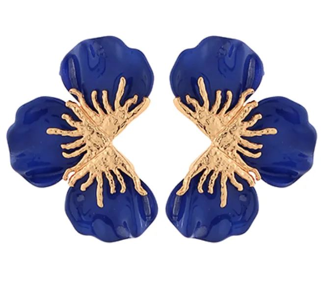 Half Flower Earrings