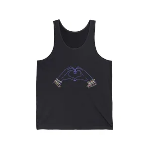 Heart Hands Friendship Bracelets - Adult Unisex Tank Top