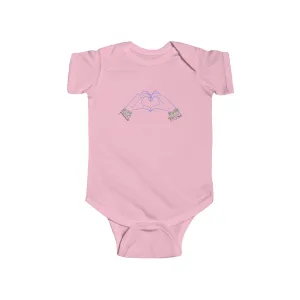 Heart Hands Friendship Bracelets - Baby Onesie