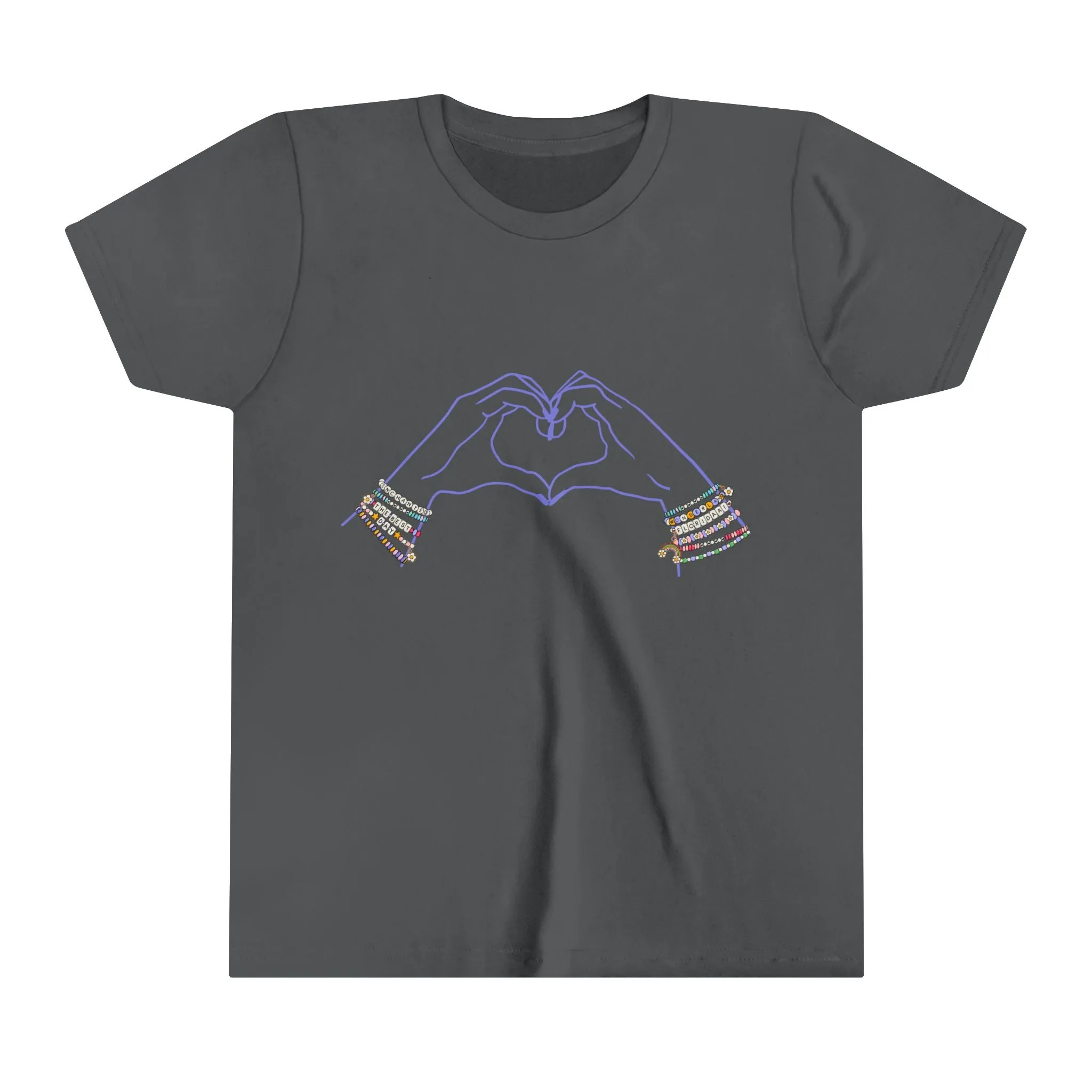 Heart Hands Friendship Bracelets - Youth Short Sleeve Tee Shirt