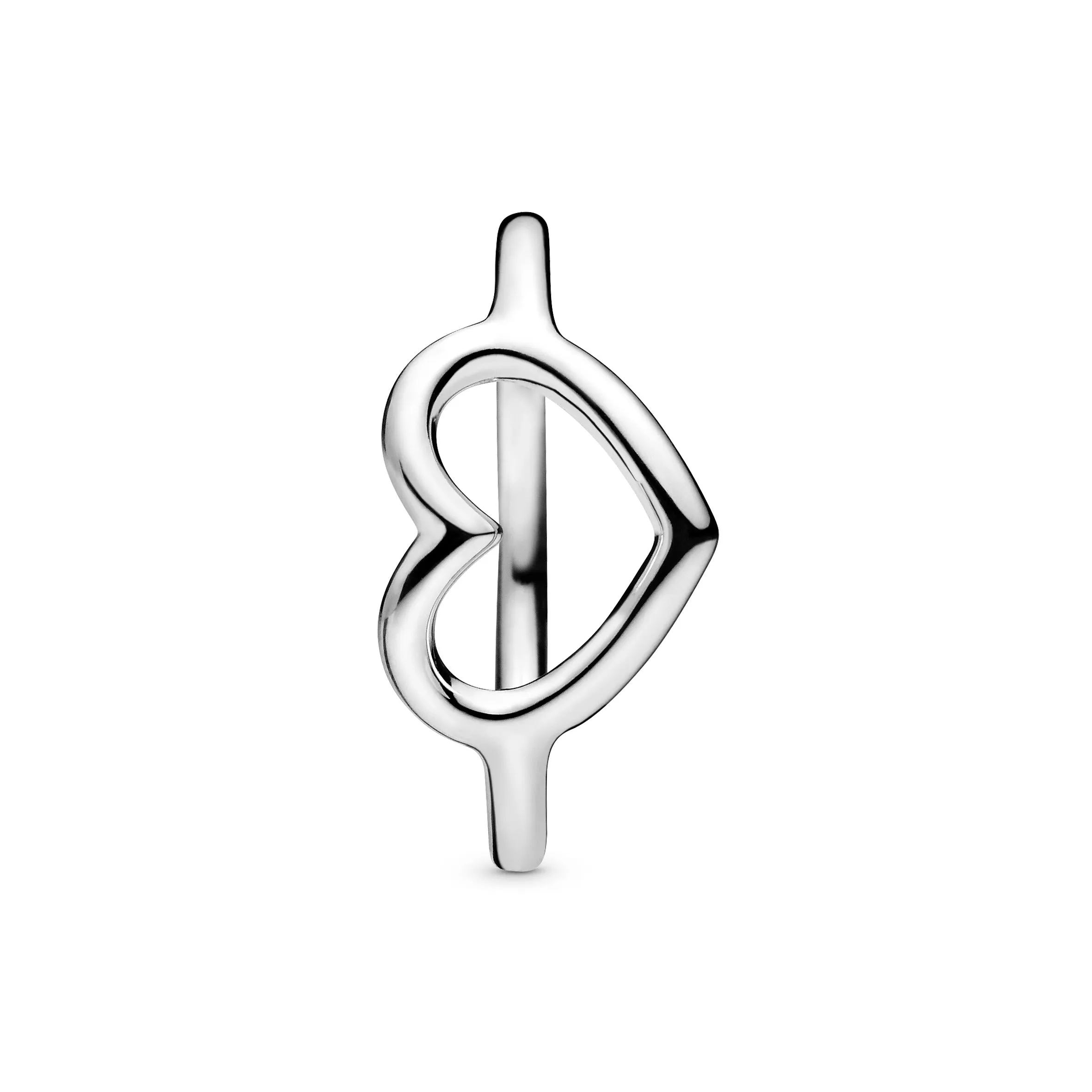 Heart sterling silver ring