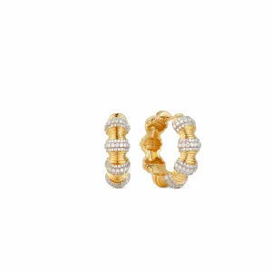 Hourglass Diamond Hoop