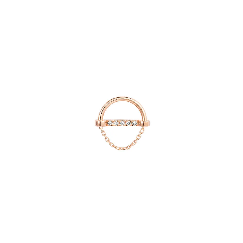 ICON FINE 18K Rosegold Studs w. Diamond