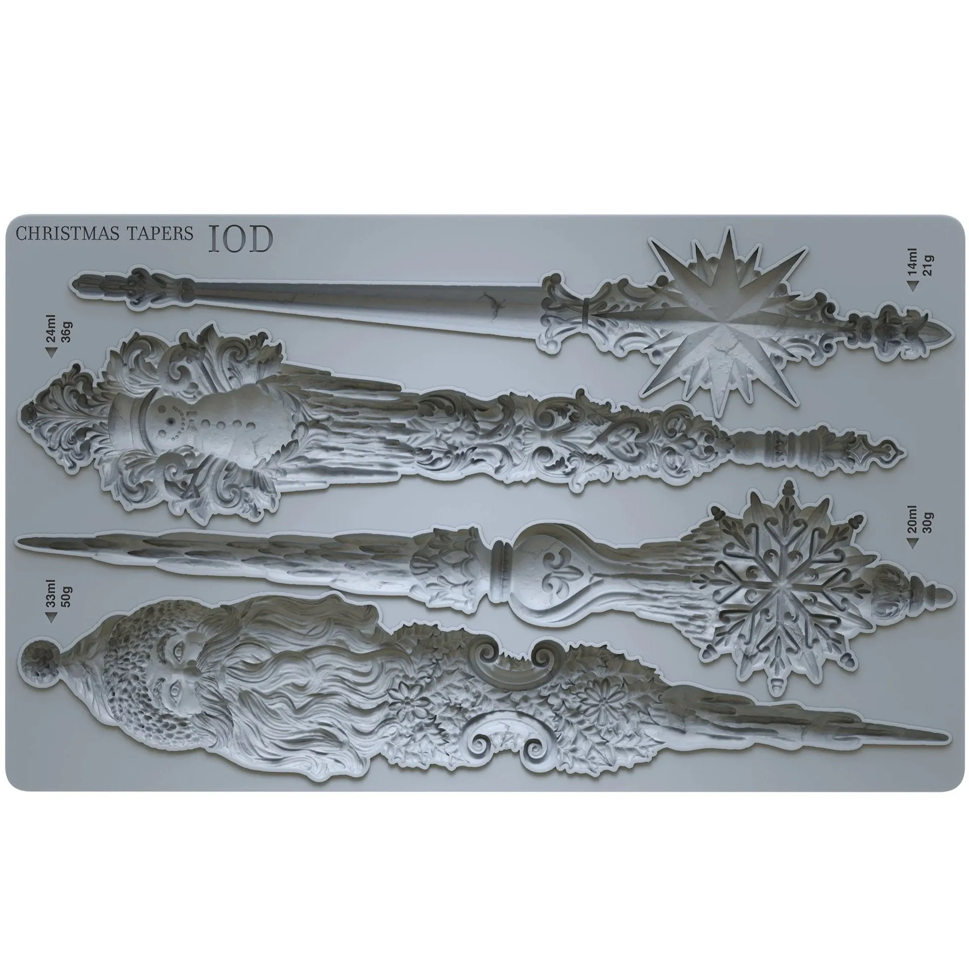 IOD Christmas Tapers Decor Mould - Iron Orchid Designs