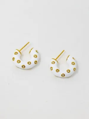 Jeweled Candy Hoop Earring