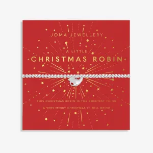 Joma Jewellery Silver Plated A Little 'Chirstmas Robin' Children's Bracelet