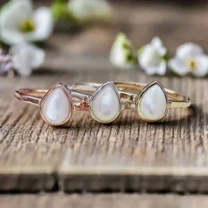 June Birthstone Ring - Pearl