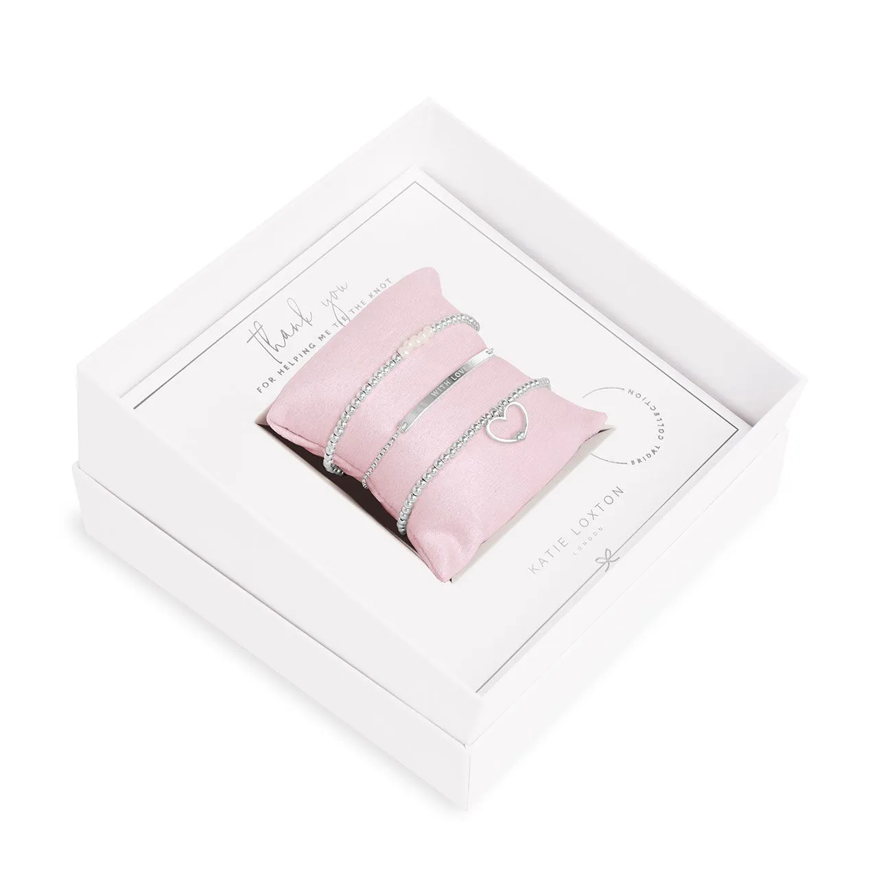 Katie Loxton OCCASION GIFT BOX TIE THE KNOT BRACELETS