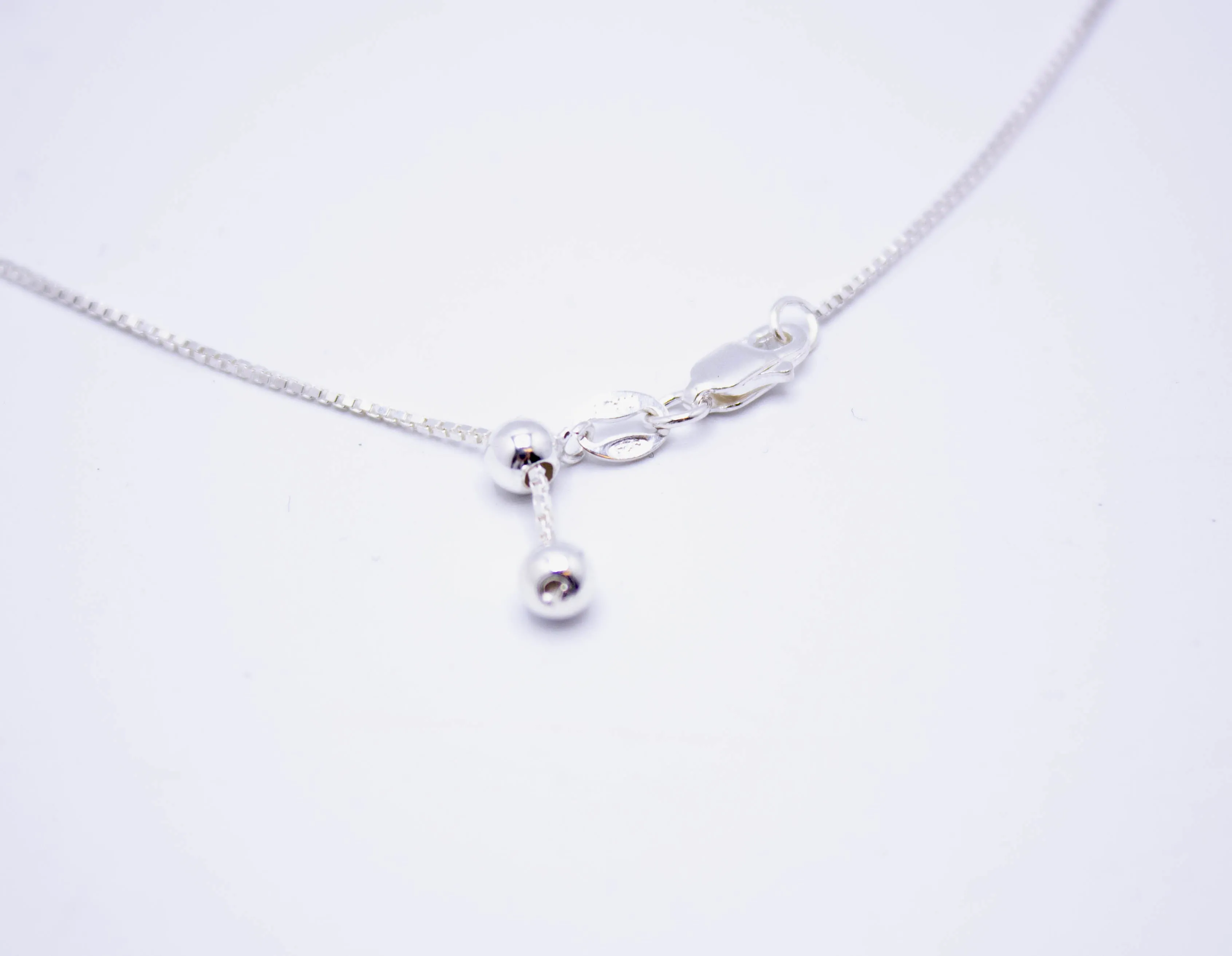 Kyanite Ultra Mini Crystal Point Necklace Adj Chain .925