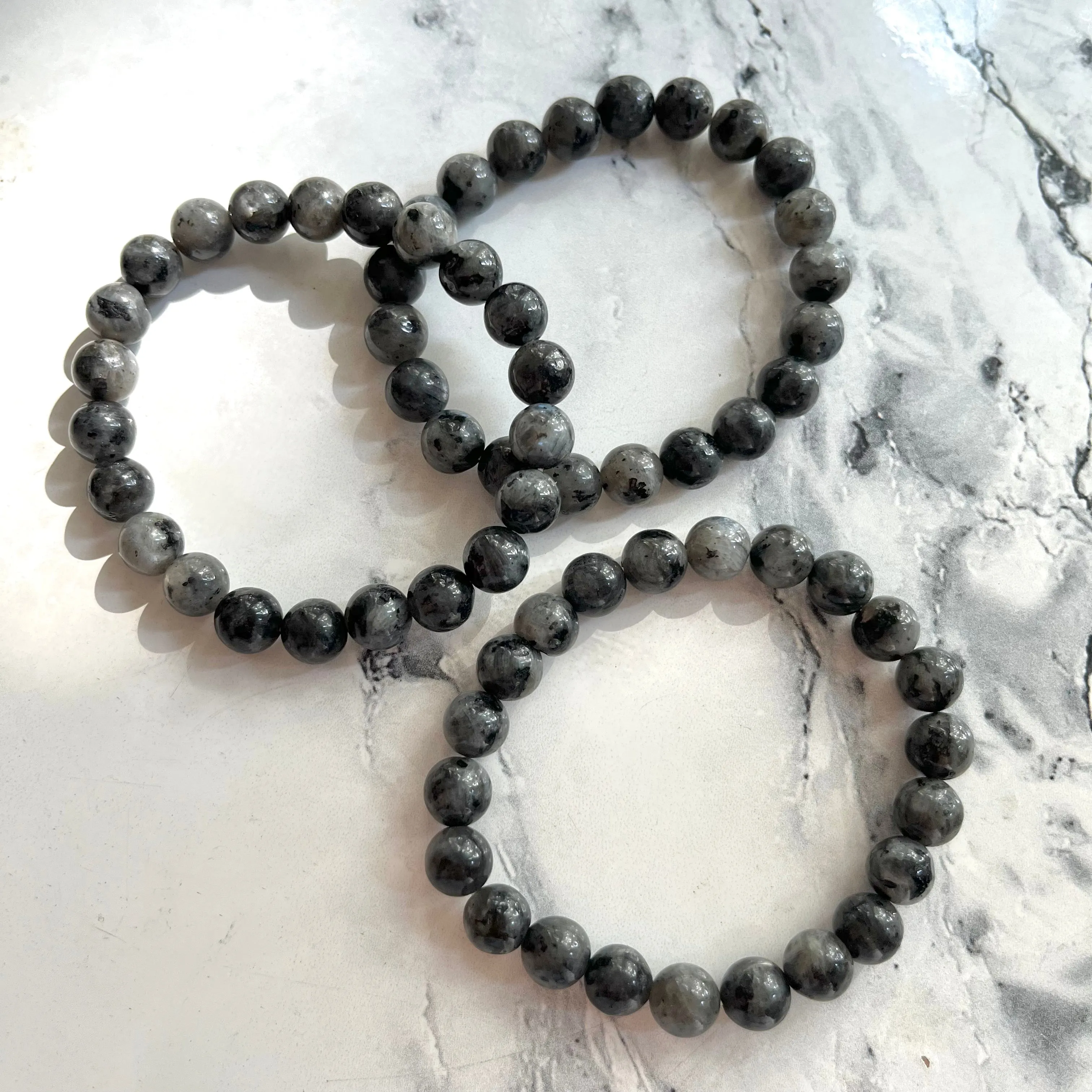 Labradorite 8mm Beaded Bracelet - Magic