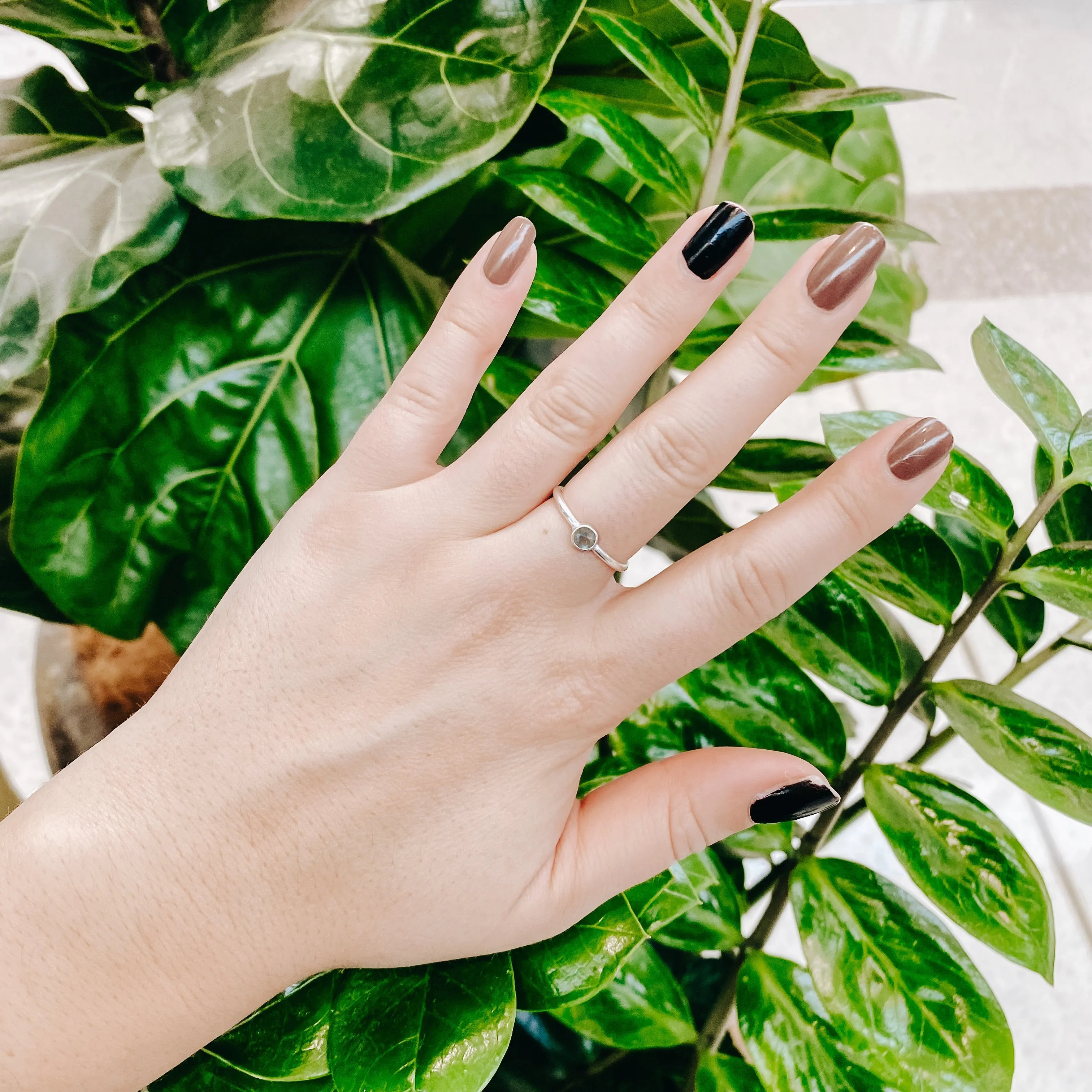 Labradorite Delicate 925 Sterling Silver Ring