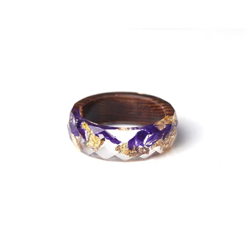LILLIAN GRACE WOODEN FLORAL RING