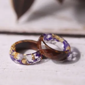LILLIAN GRACE WOODEN FLORAL RING