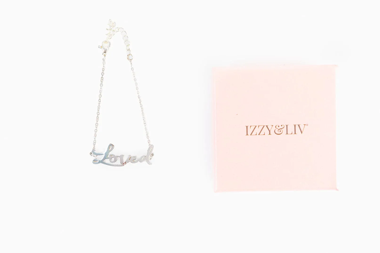 Loved Script Bracelet