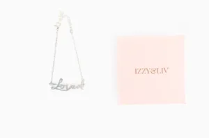 Loved Script Bracelet