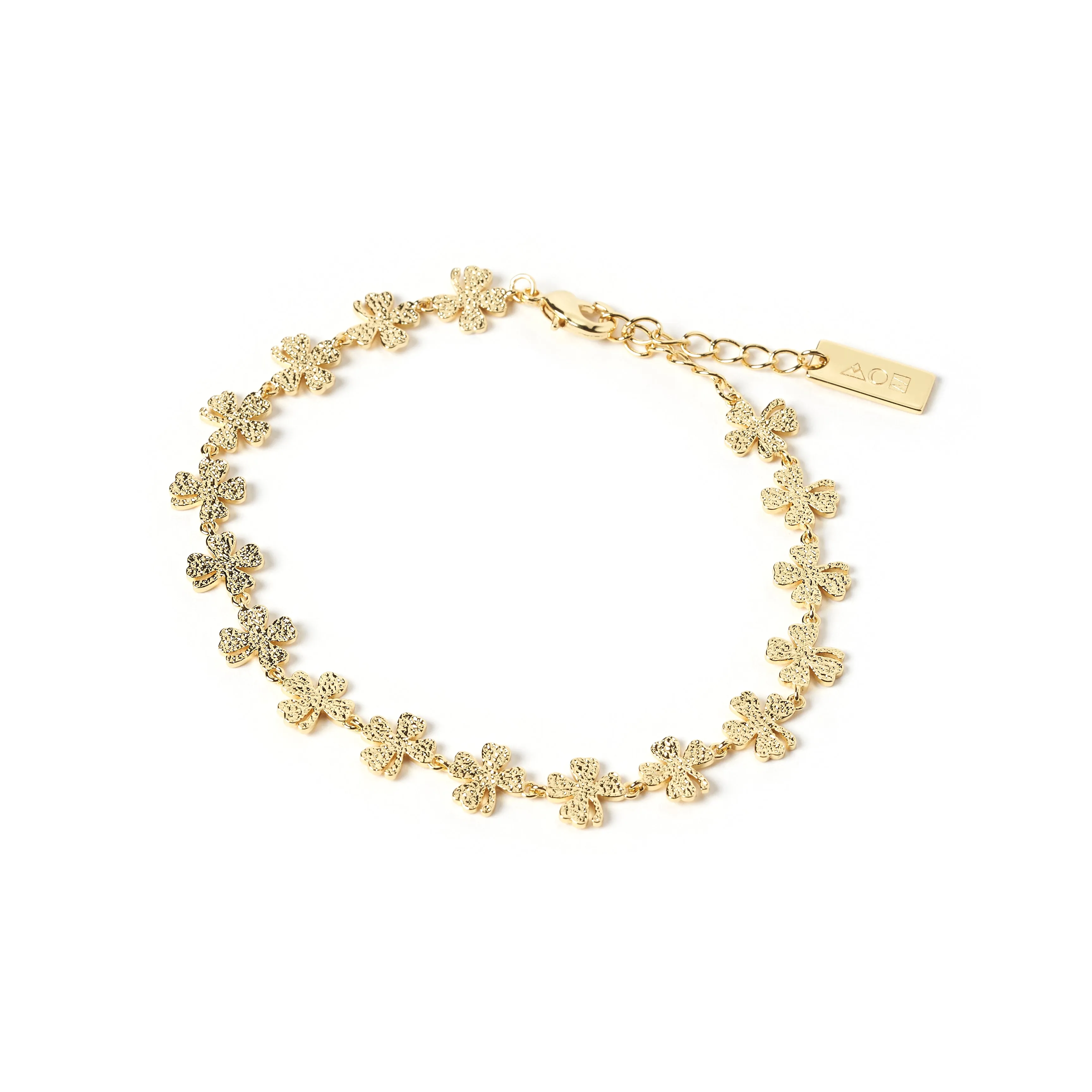 Lucky Charm Gold Clover Bracelet