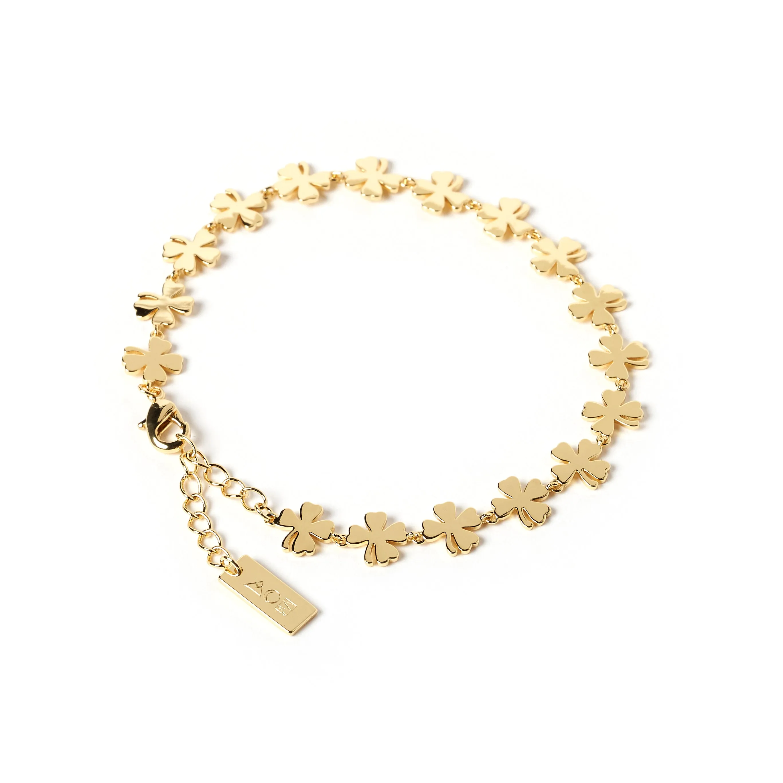 Lucky Charm Gold Clover Bracelet