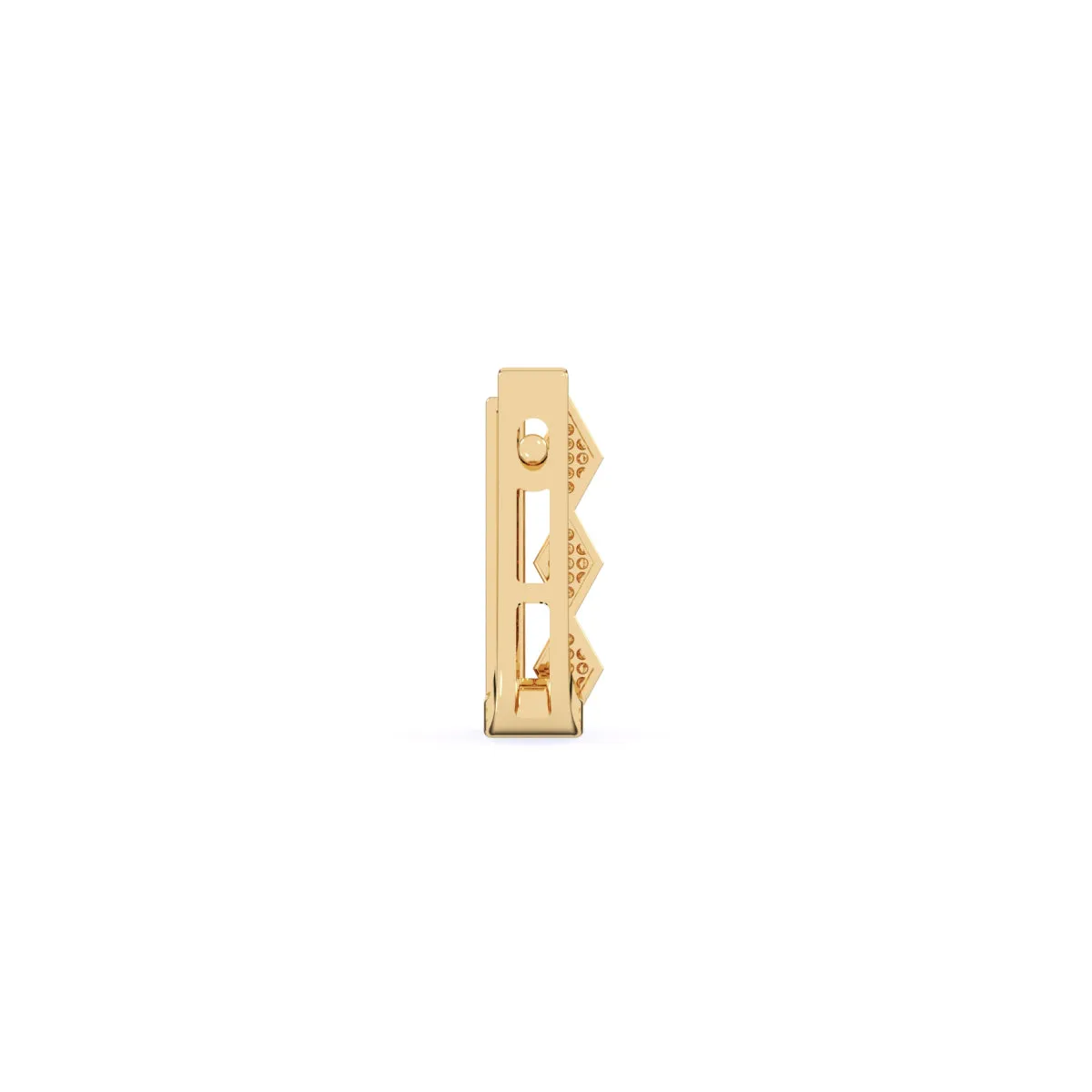 Luxurious Bar Diamond Hoop Earrings