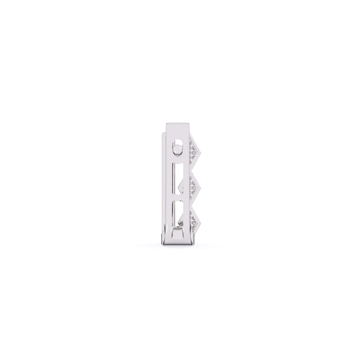 Luxurious Bar Diamond Hoop Earrings