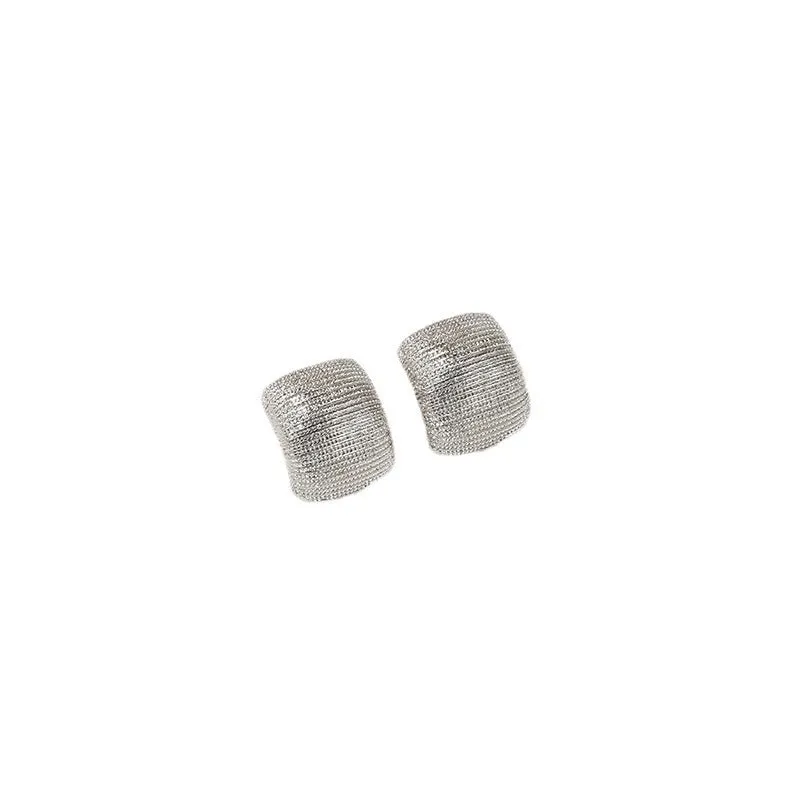 Luxurious European & American High-End Metal Texture Nail Earrings