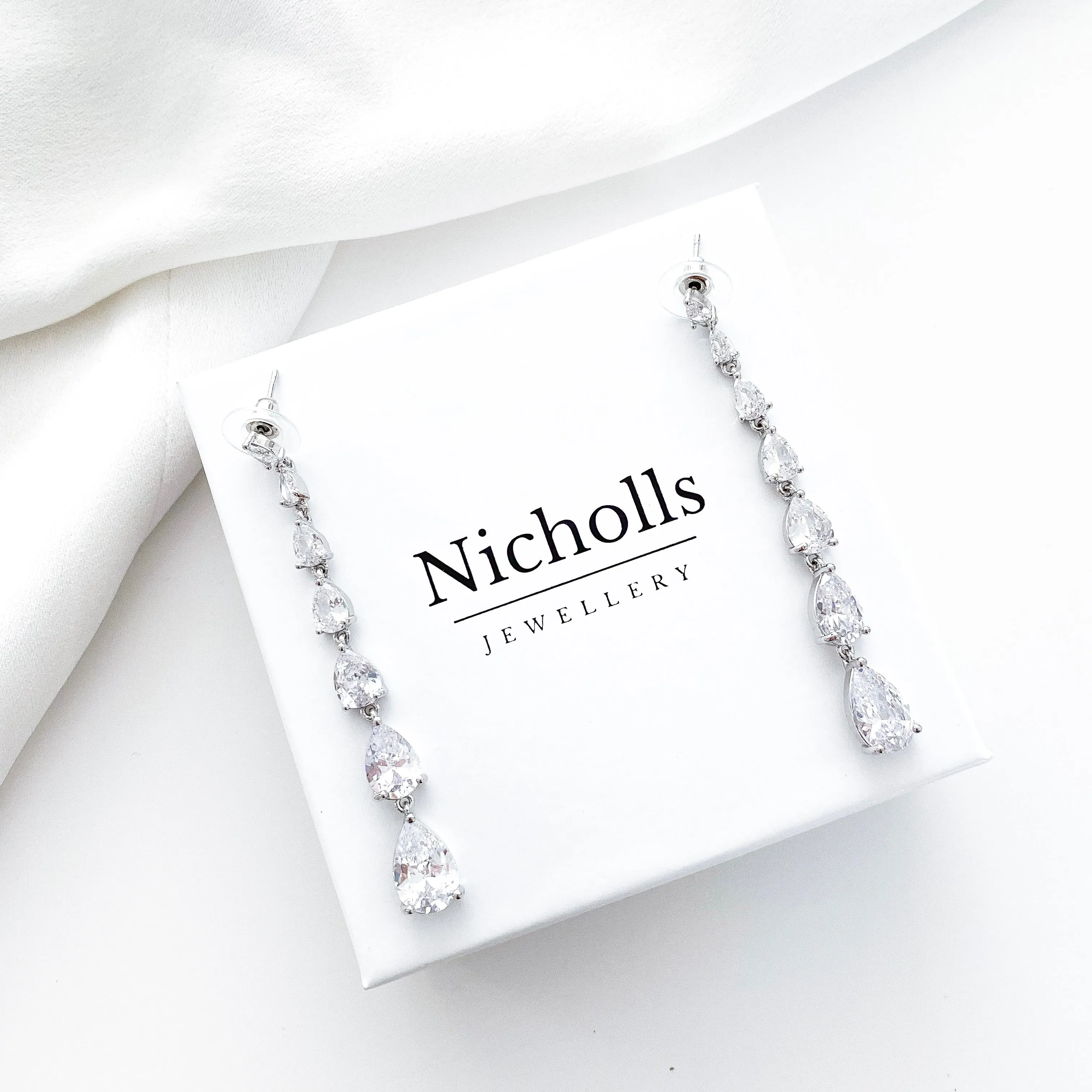 Luxury Water Drop Crystal Earrings