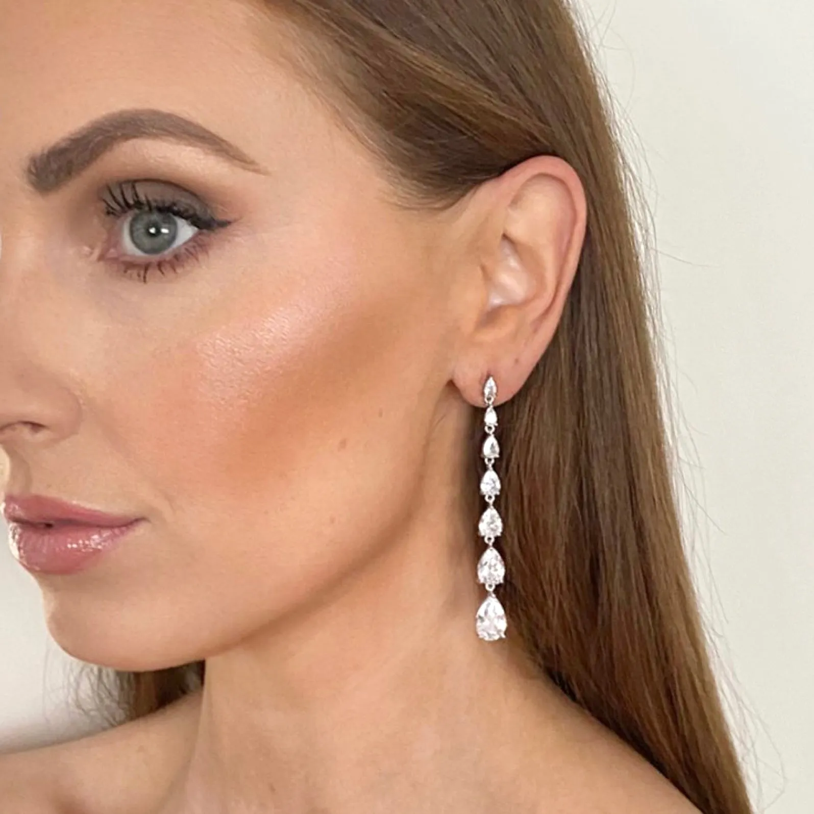 Luxury Water Drop Crystal Earrings