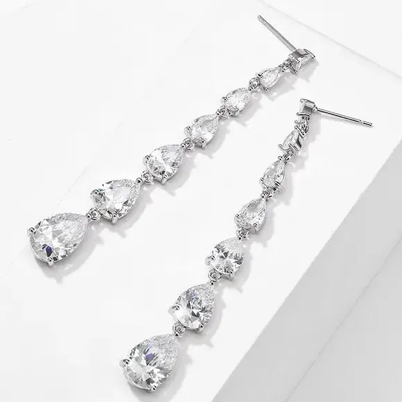 Luxury Water Drop Crystal Earrings