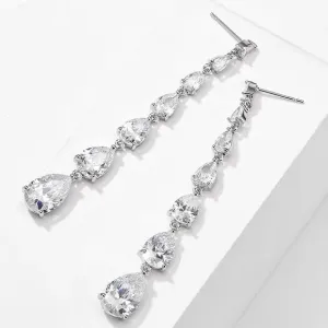 Luxury Water Drop Crystal Earrings