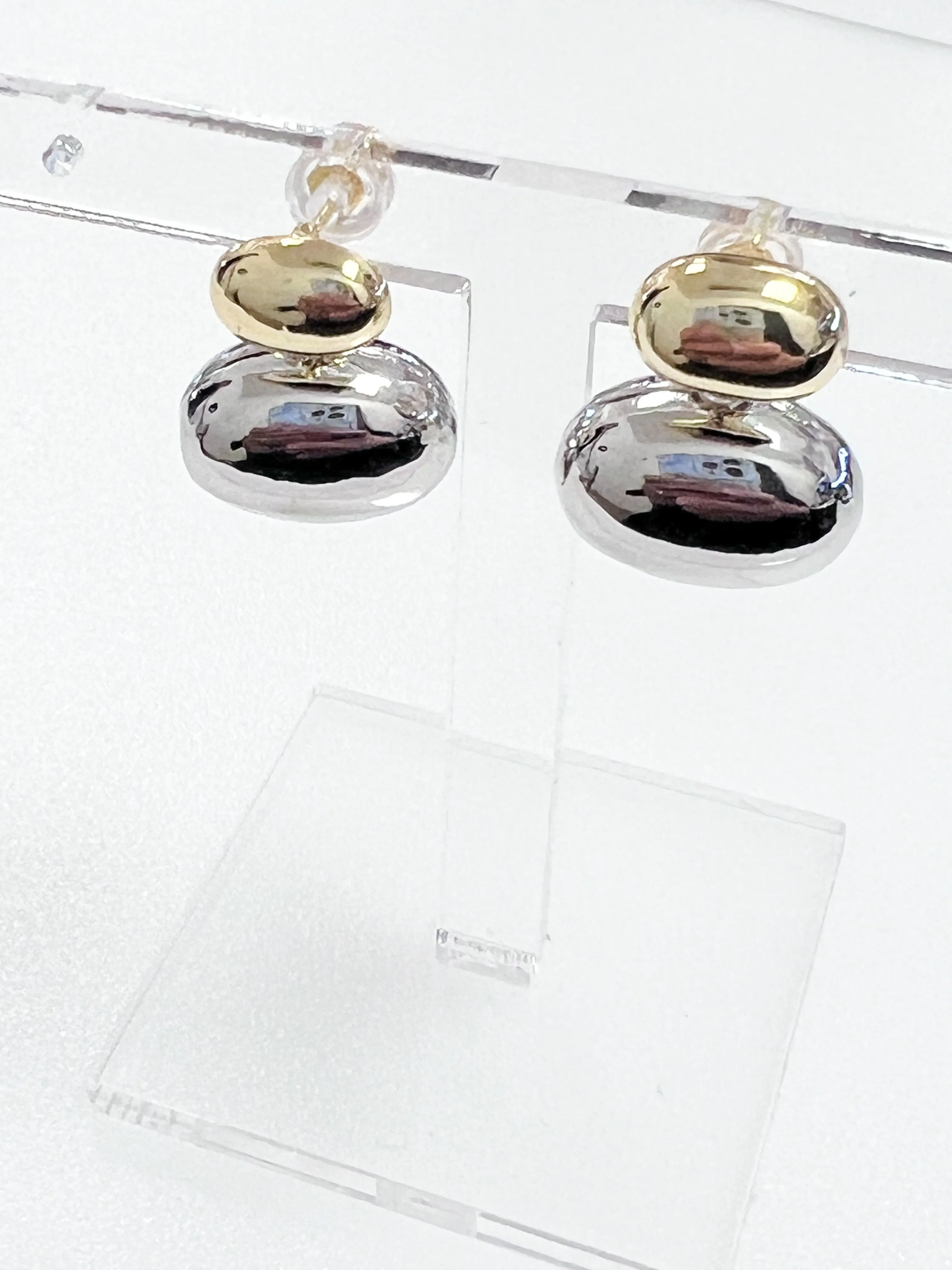 Maddison - Two Toned Drop Earrings