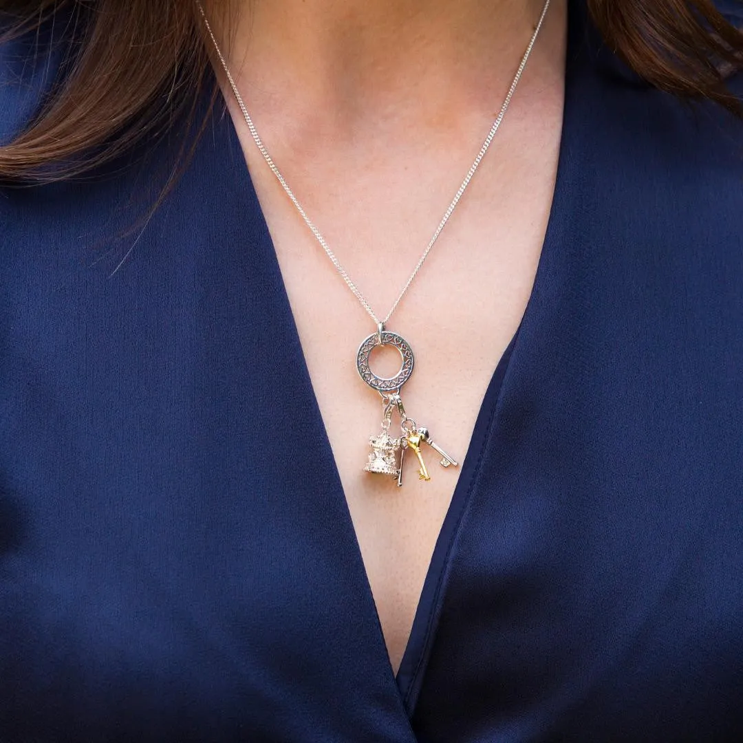Magical Charm Necklace | Carousel - Happiness - Gold