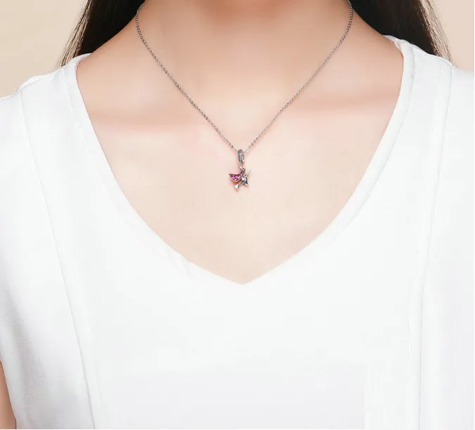 Magical Flying Witch on a Broomstick Charm 925 Sterling Silver
