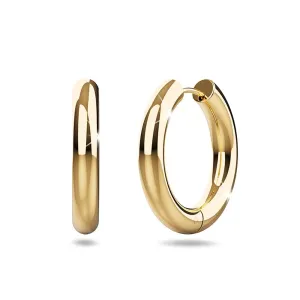 Mellow Hoop Gold Layered Earrings