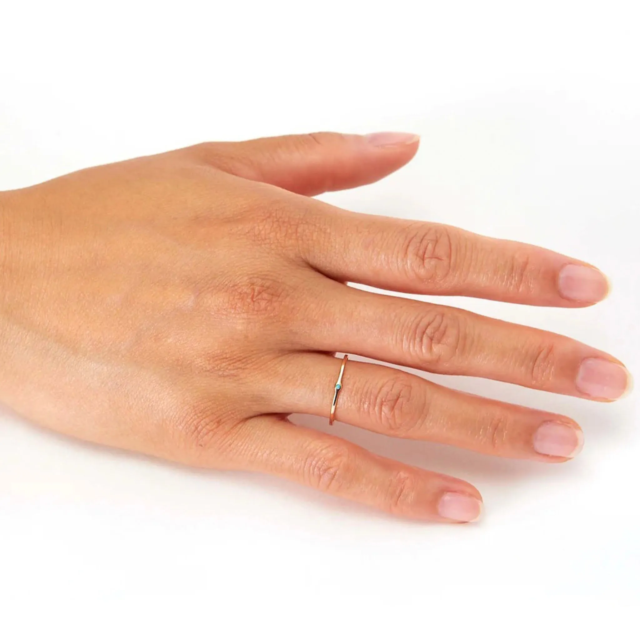 Memory Ring with Emerald