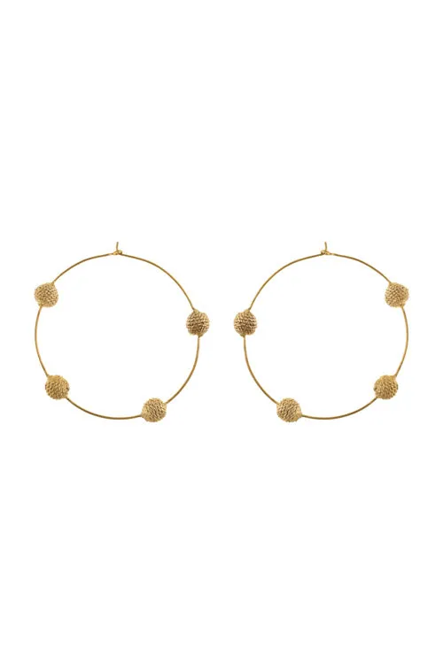 Miharu Dhokra Wire Hoops