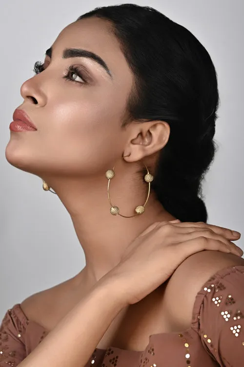 Miharu Dhokra Wire Hoops