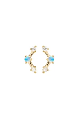 Mini Three Step Point Earrings