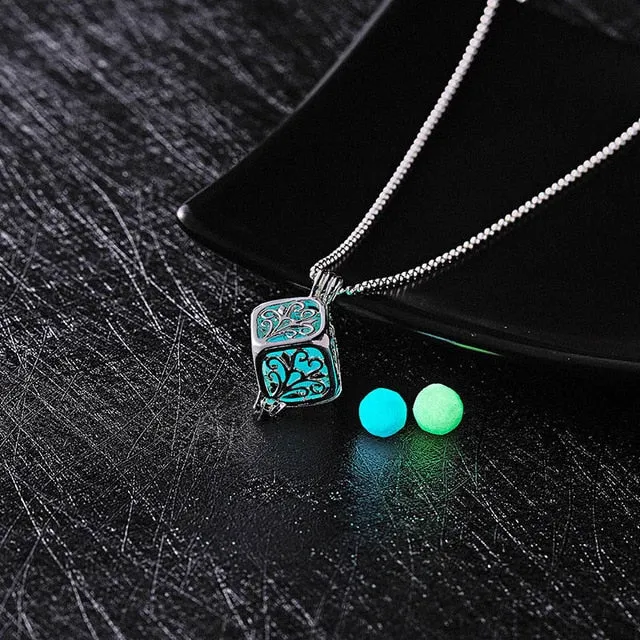 Moon Square Heart Necklaces