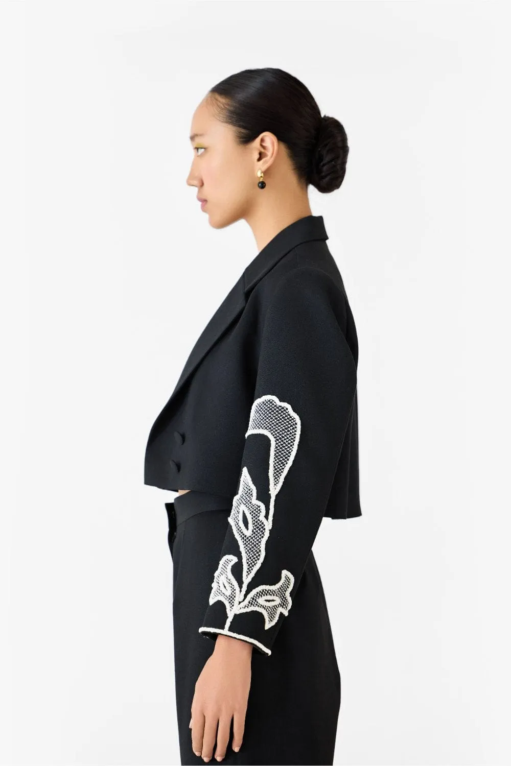 MOONSTONE CROP BLAZER & TROUSERS CO-ORD