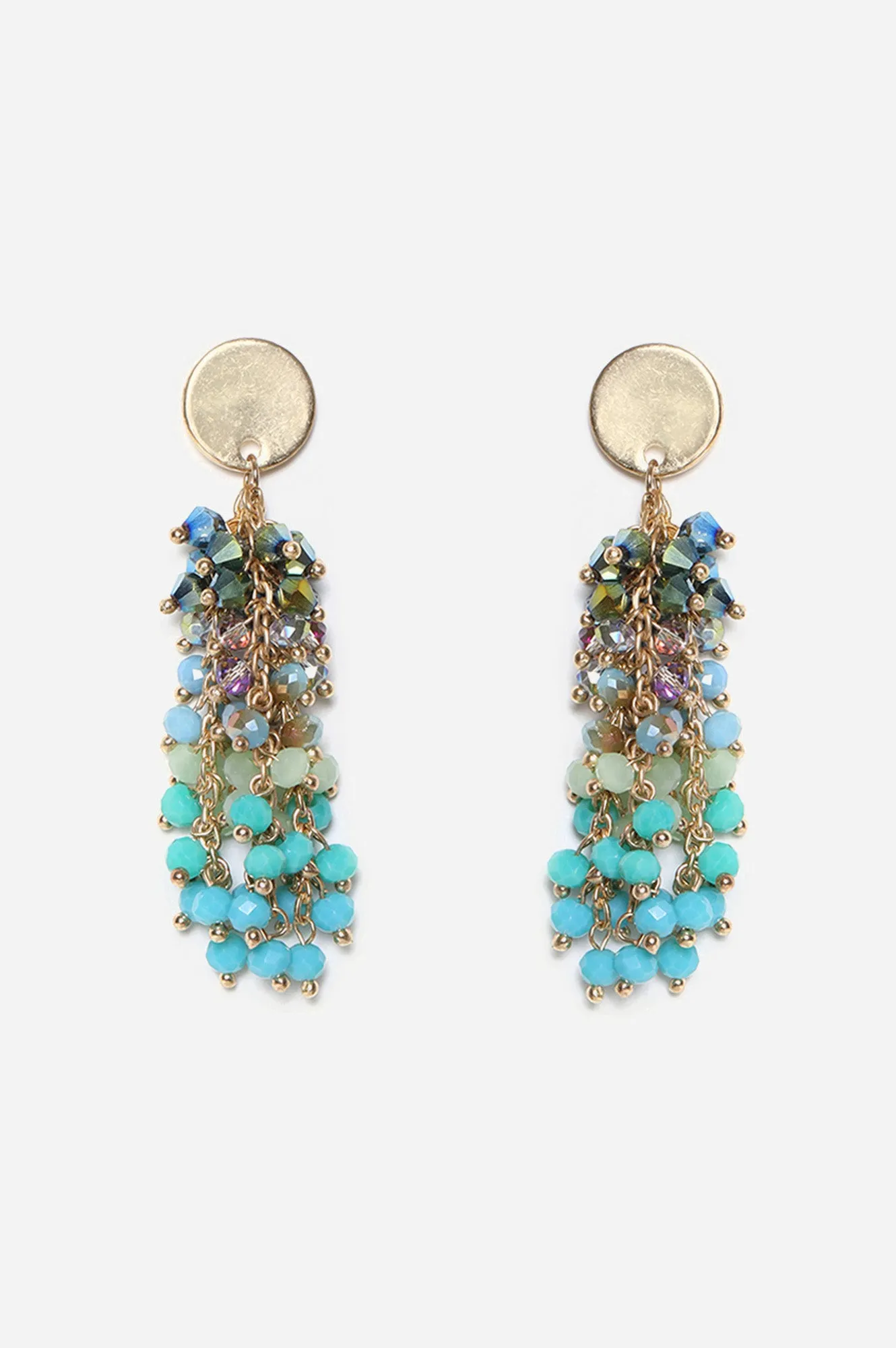 Multicoloured Bead Work Contemporary Earrings