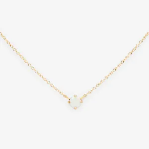N5804OP | Australian White Opal Wisp Necklace