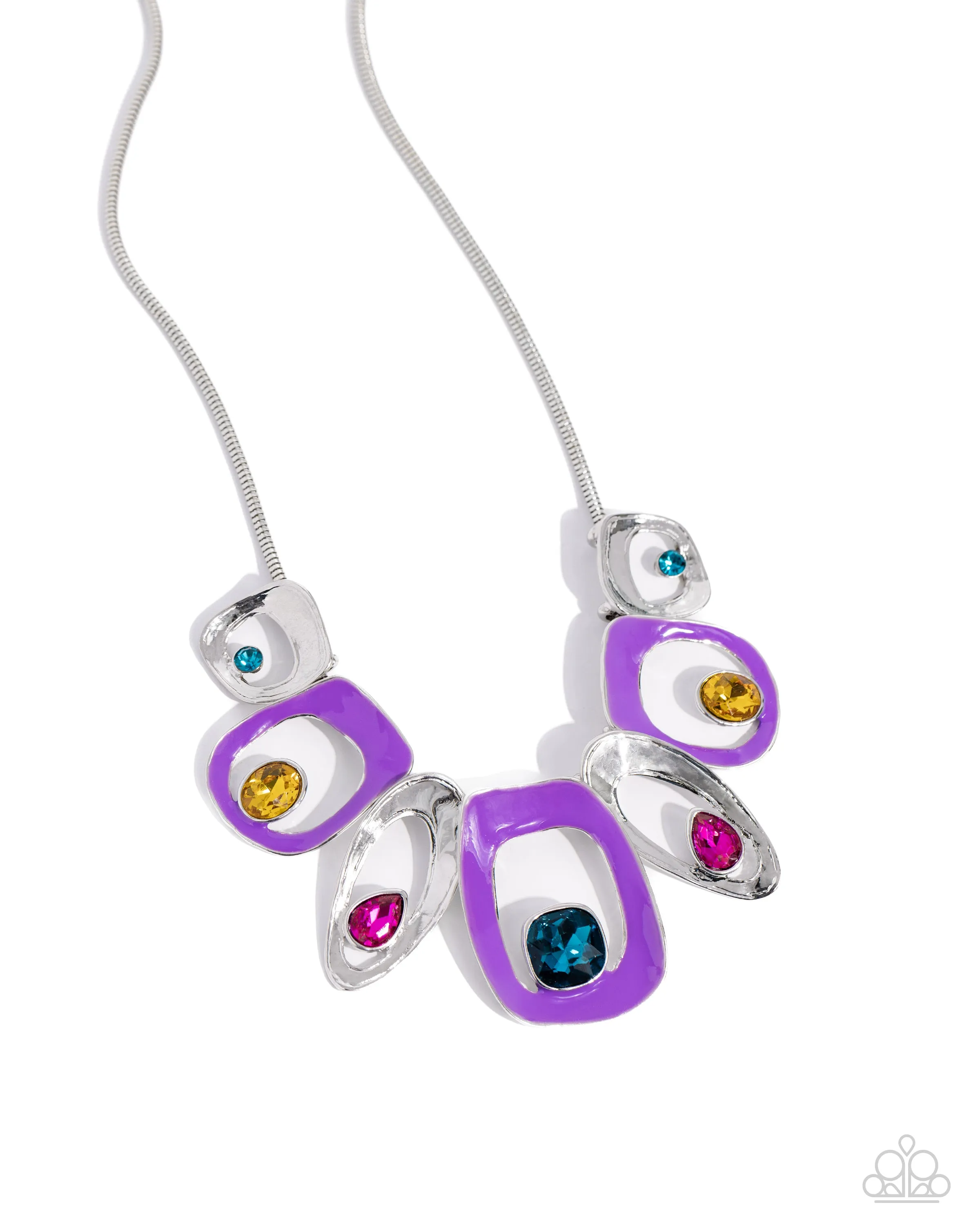 Necklaces Poetically Painted - Purple N495