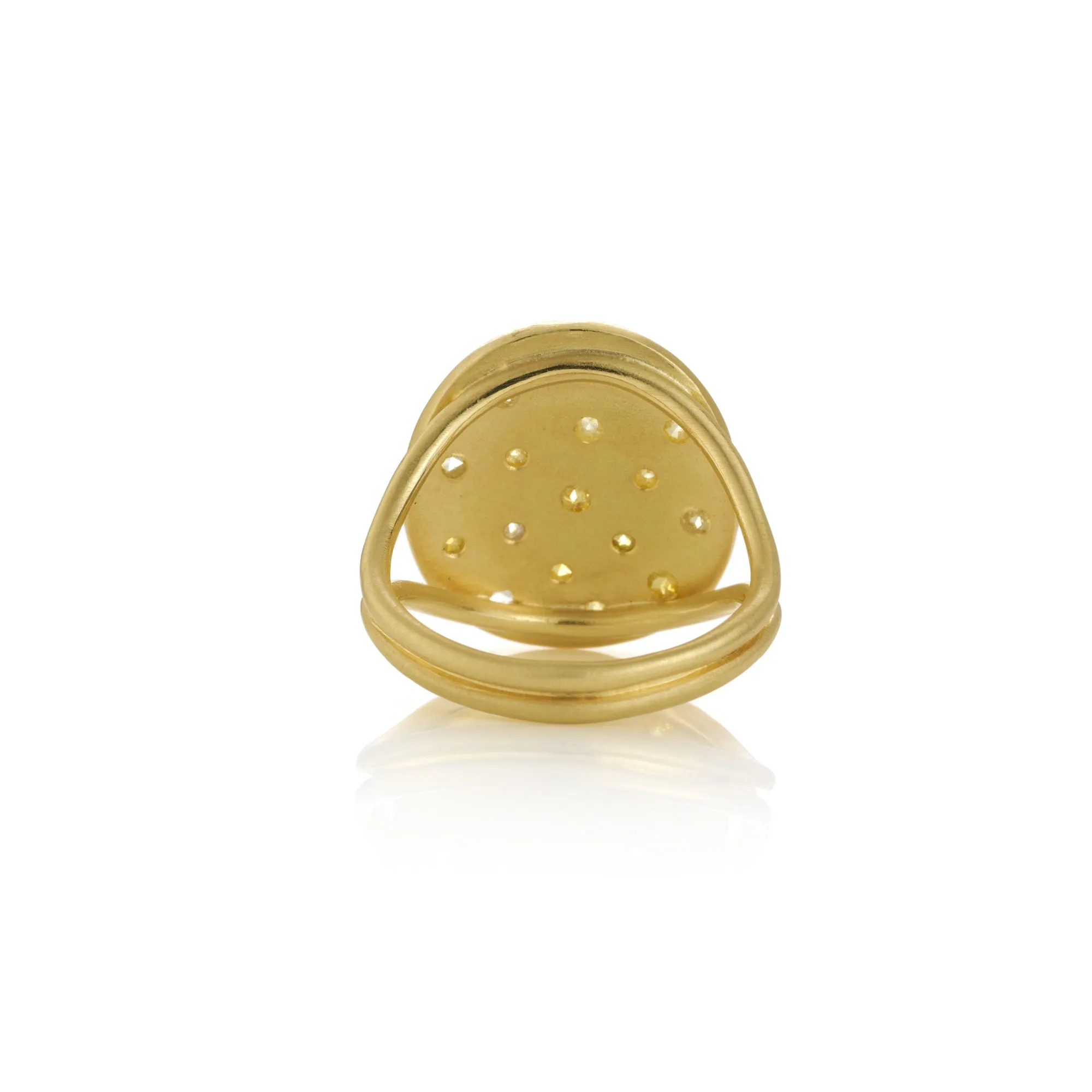 Orbital Diamond Ring in Yellow Gold