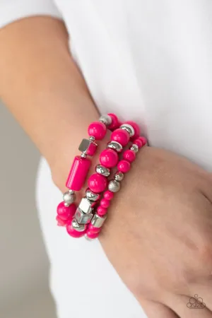 Paparazzi Bracelet ~ Perfectly Prismatic - Pink