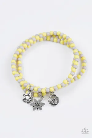Paparazzi Bracelet ~ Rooftop Gardens - Yellow