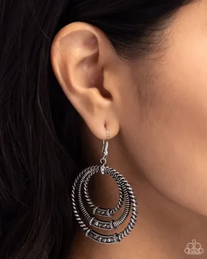Paparazzi Earring ~ Contemporary Culture - Silver