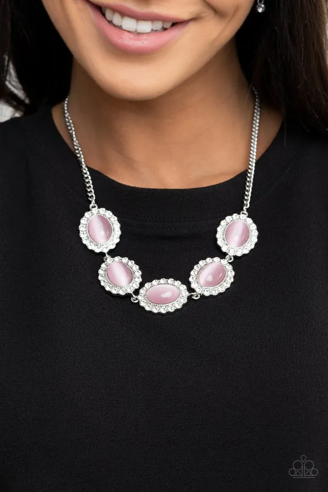 Paparazzi Necklace ~ A DIVA-ttitude Adjustment - Pink