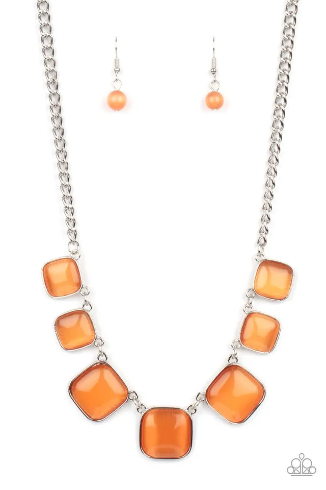 Paparazzi Necklace ~ Aura Allure - Orange