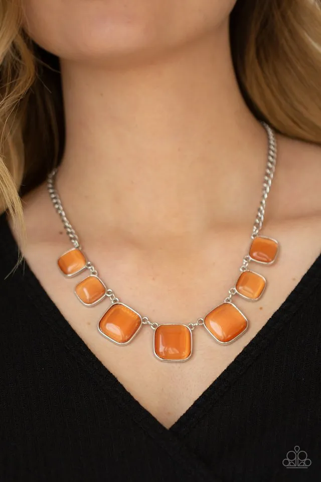 Paparazzi Necklace ~ Aura Allure - Orange