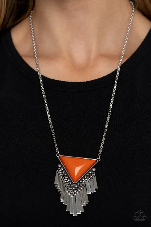 Paparazzi Necklace ~ Badlands Bonanza - Orange